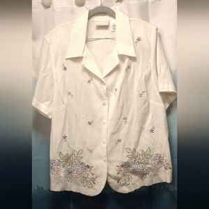 Alfred Dunner Gauze Blouse 20w